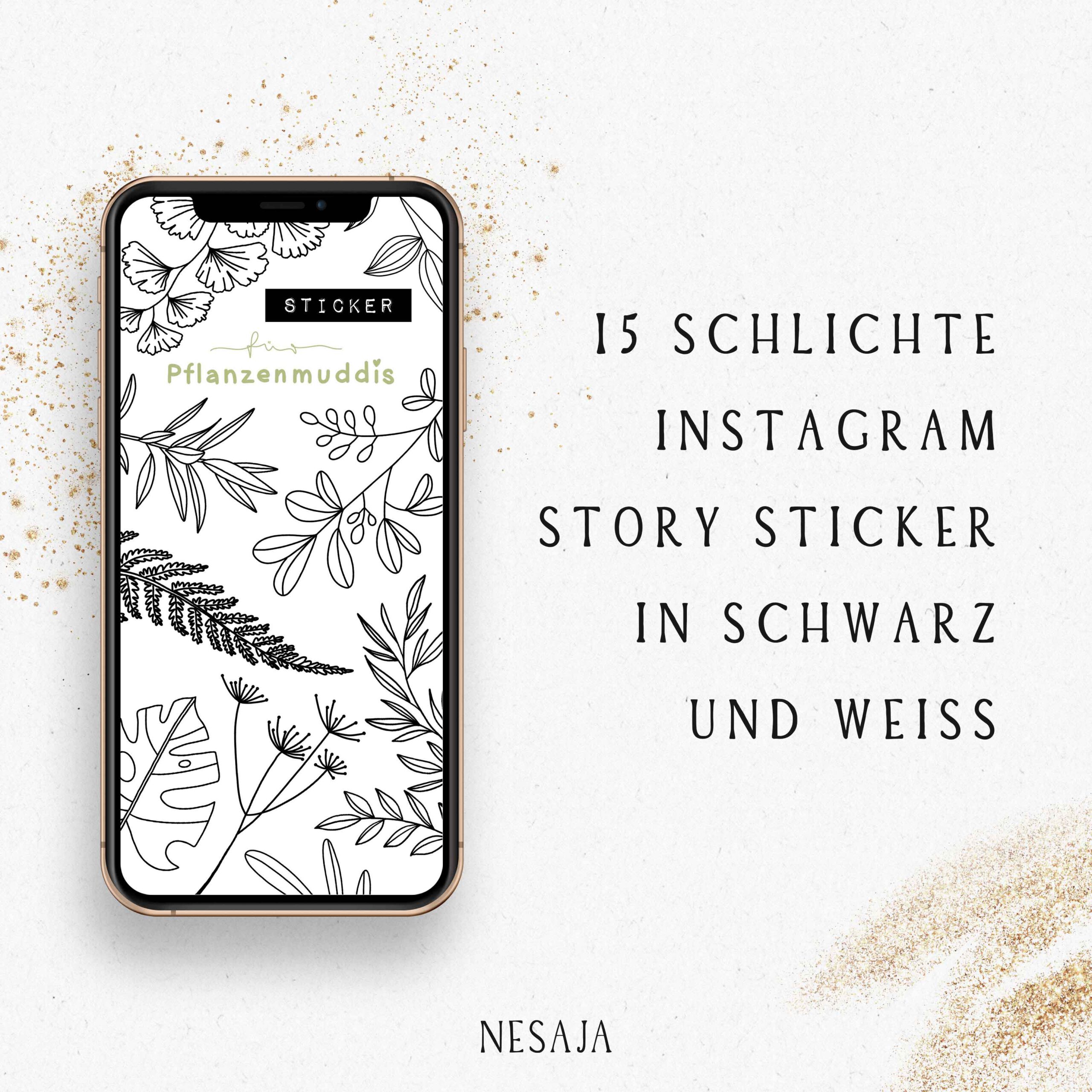 Instagram Story Sticker für Pflanzemuddis Pflanze Blätter Natur