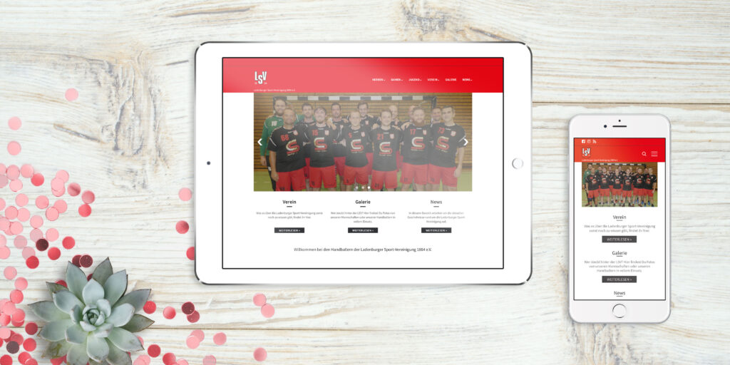 Handball Ladenburg Website Responsiv