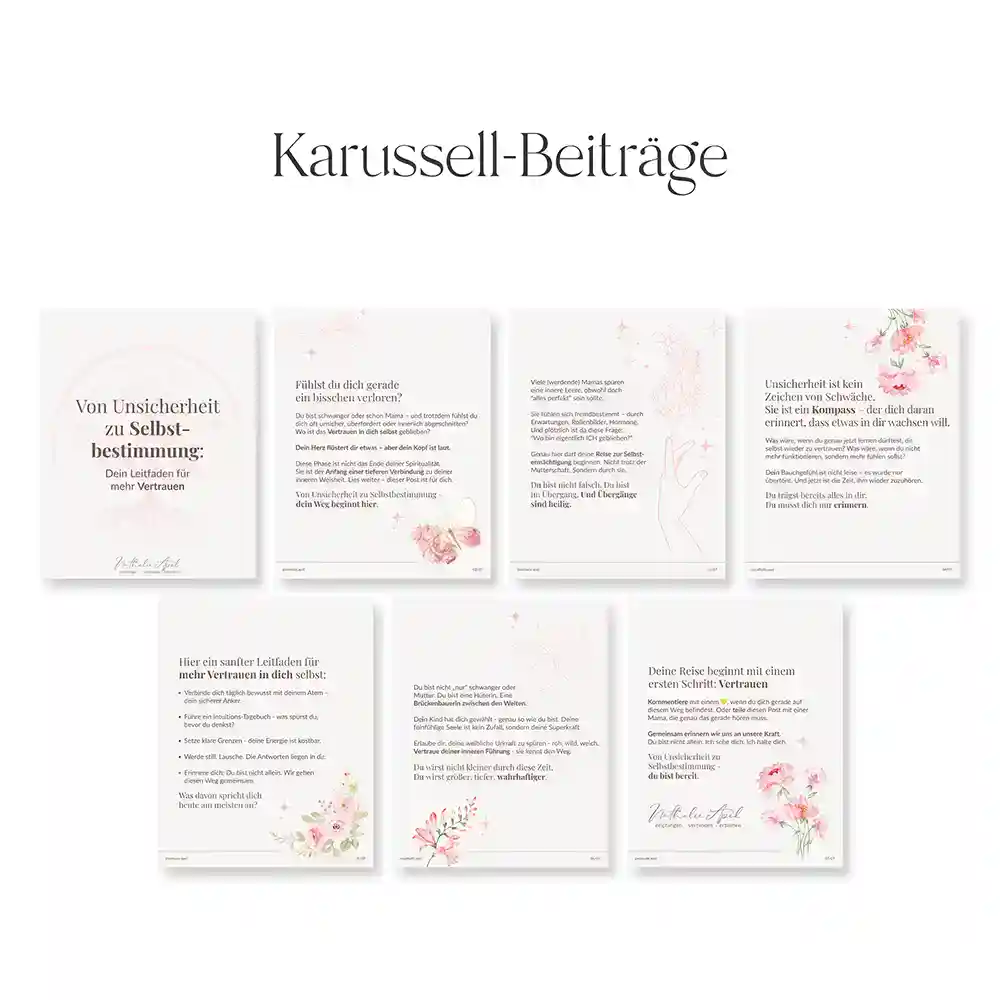 Instagram Vorlage – Karussell Beitrag